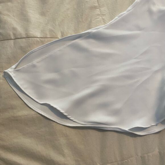 Chicos Tunic 3 XL White Flowy Flutter Sleeve Minimalist Feminine - Picture 15 of 15